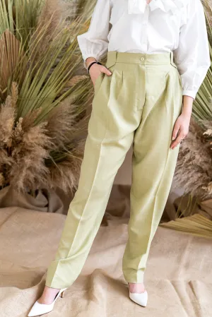 61-3 ESTATE Very loose business pants with welt pockets