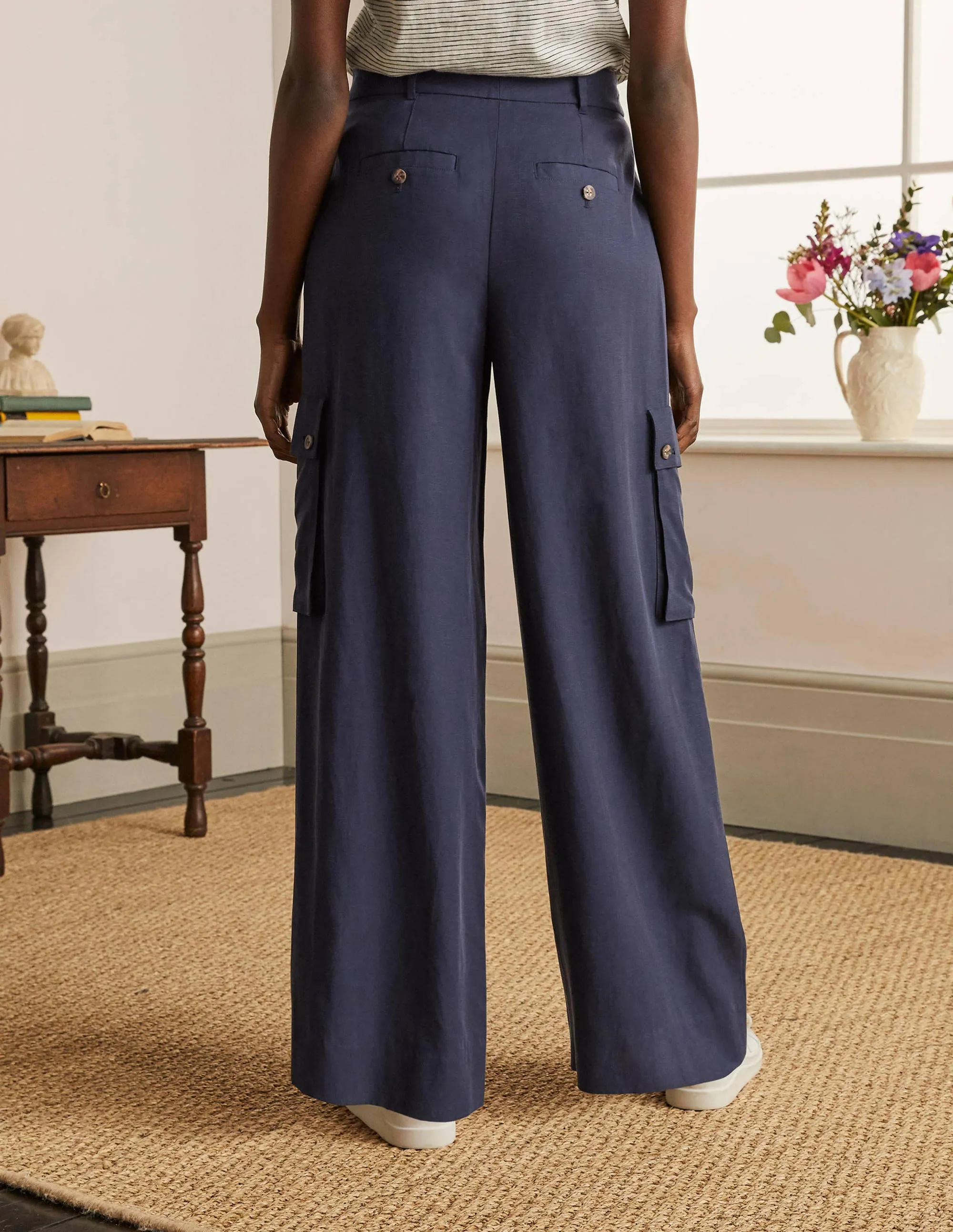 Ailesbury Cargo Trousers-Navy