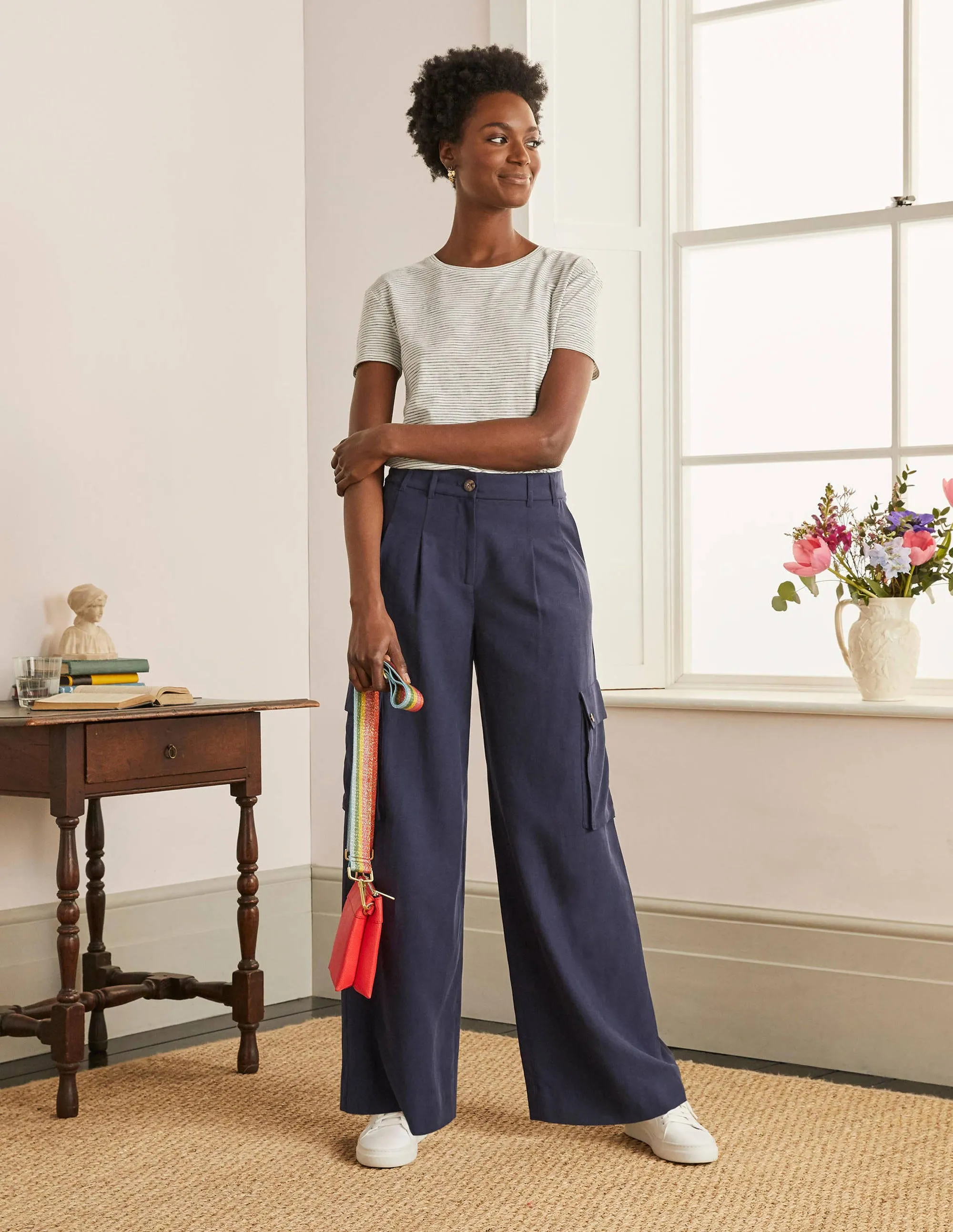 Ailesbury Cargo Trousers-Navy