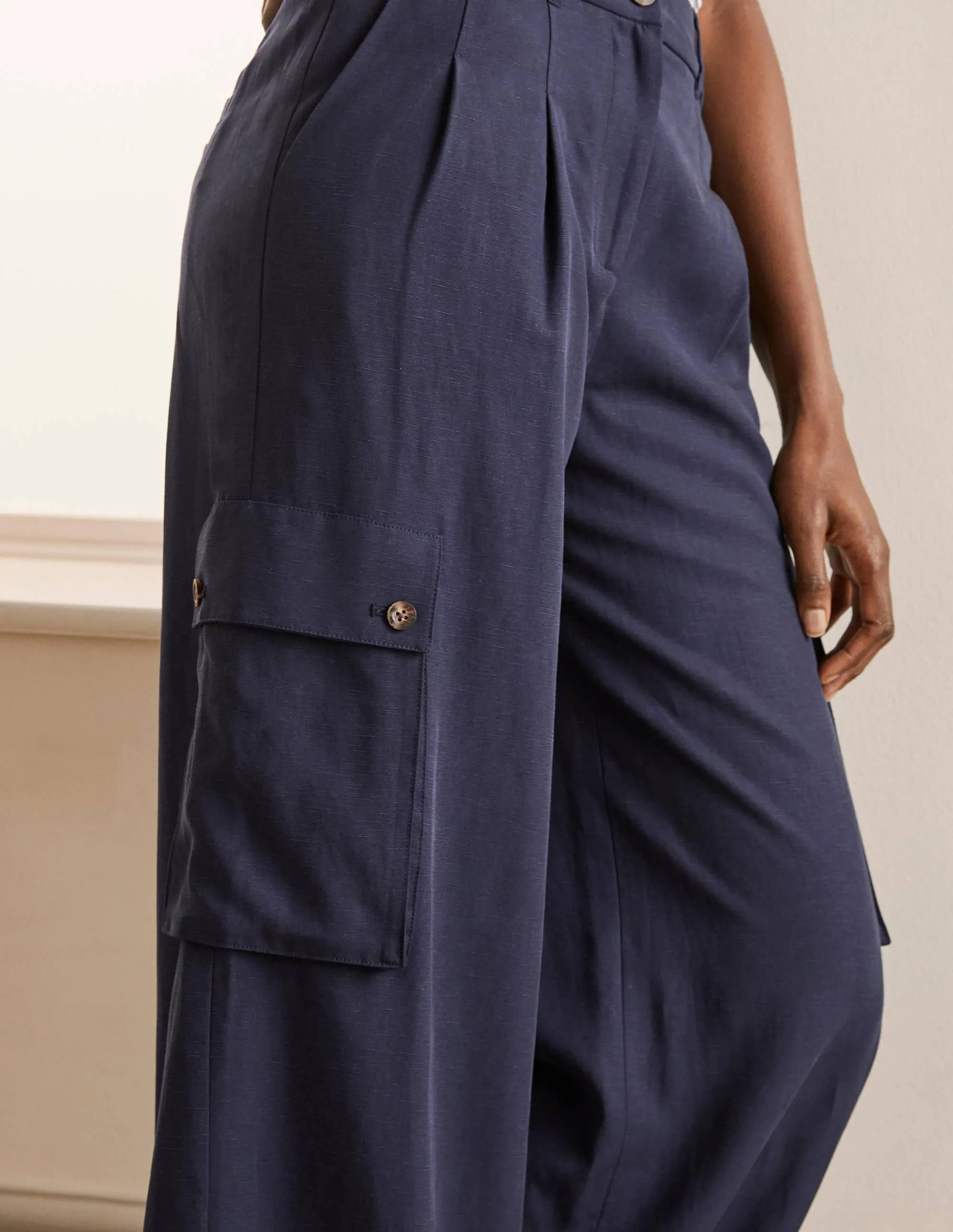 Ailesbury Cargo Trousers-Navy