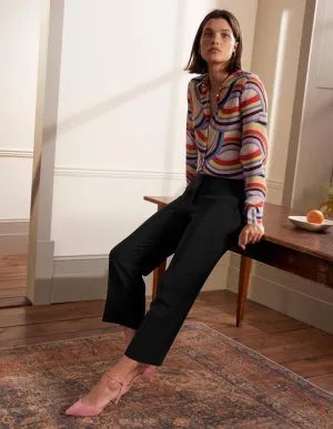 Albemarle Cropped Trousers-Black