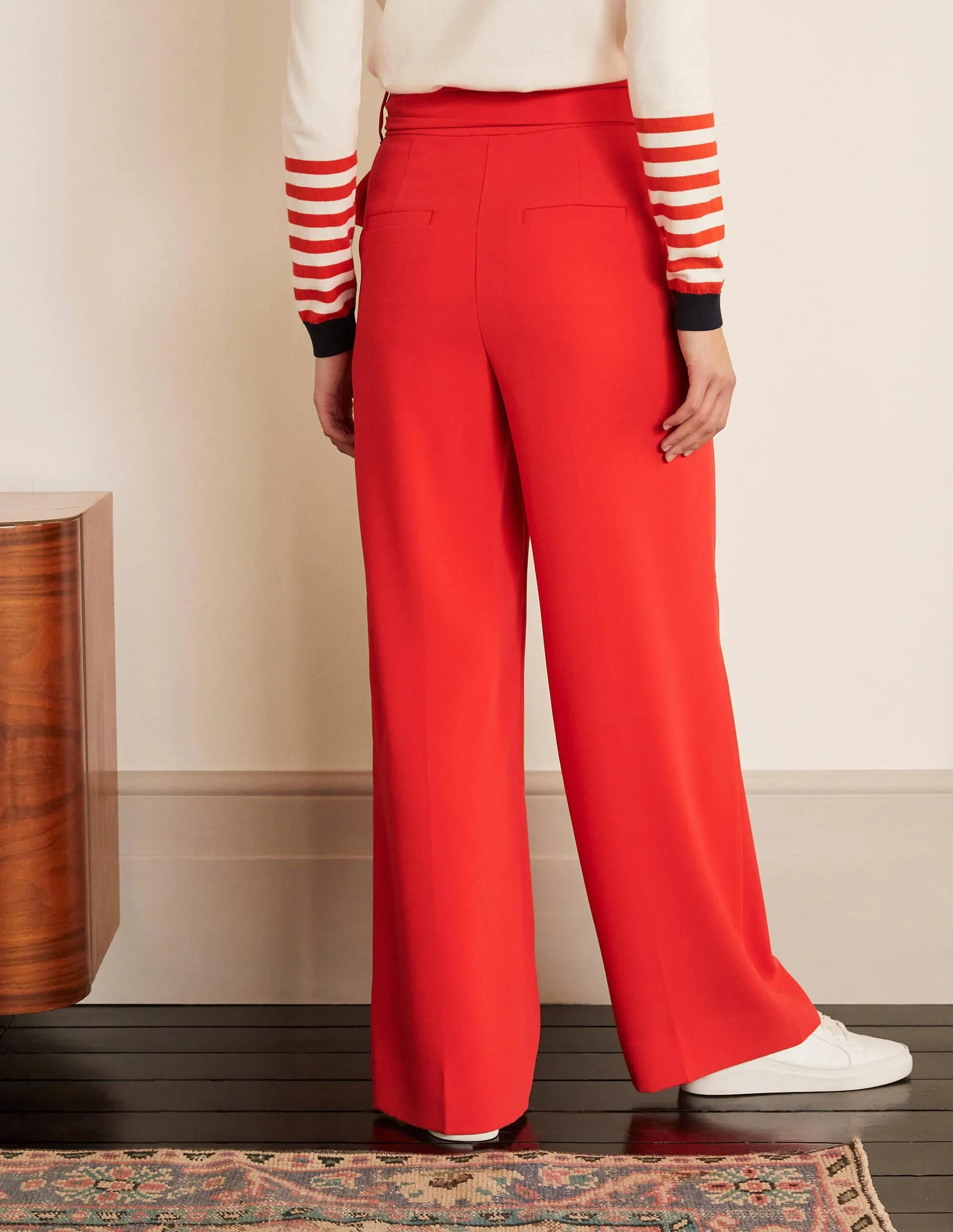 Allendale Trousers-Cherry Red