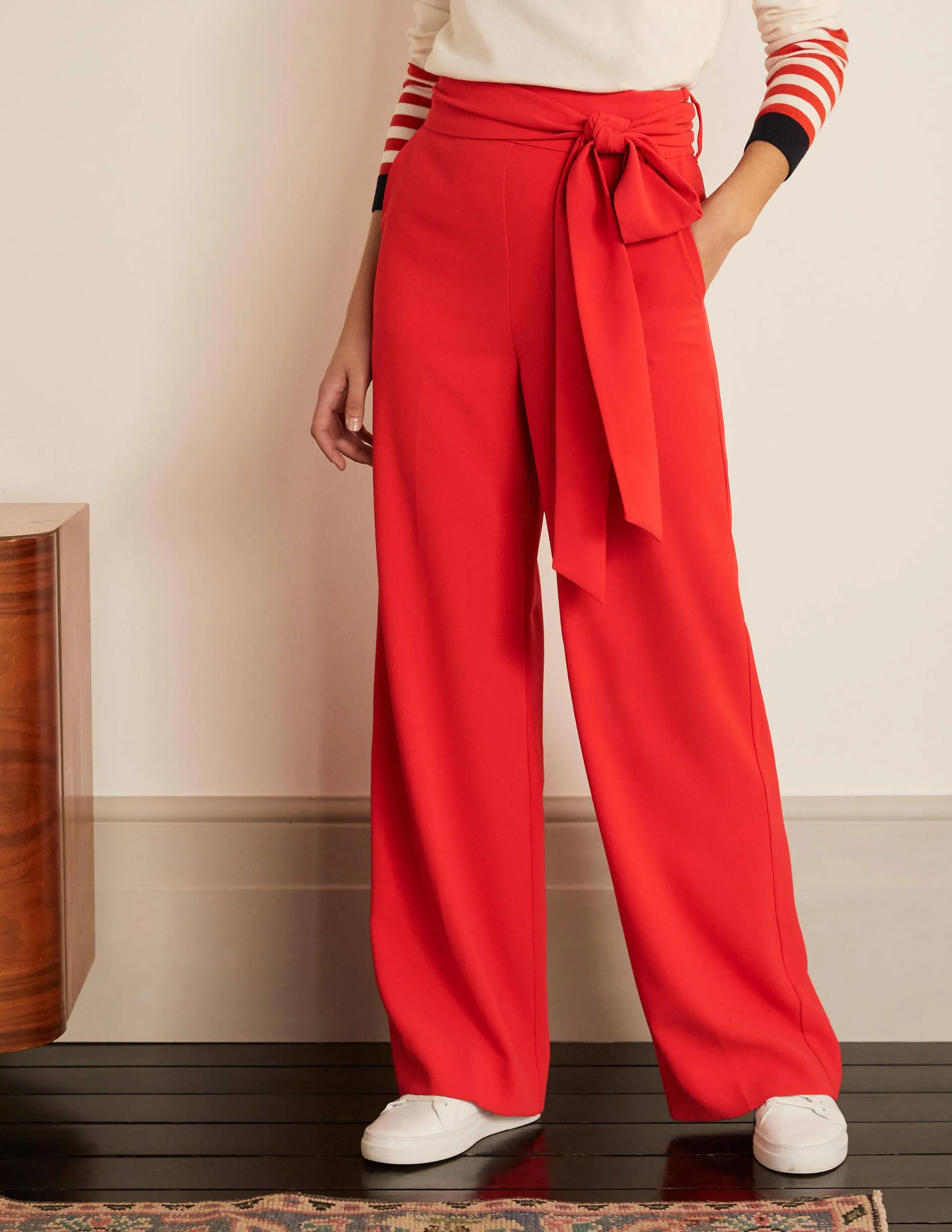 Allendale Trousers-Cherry Red