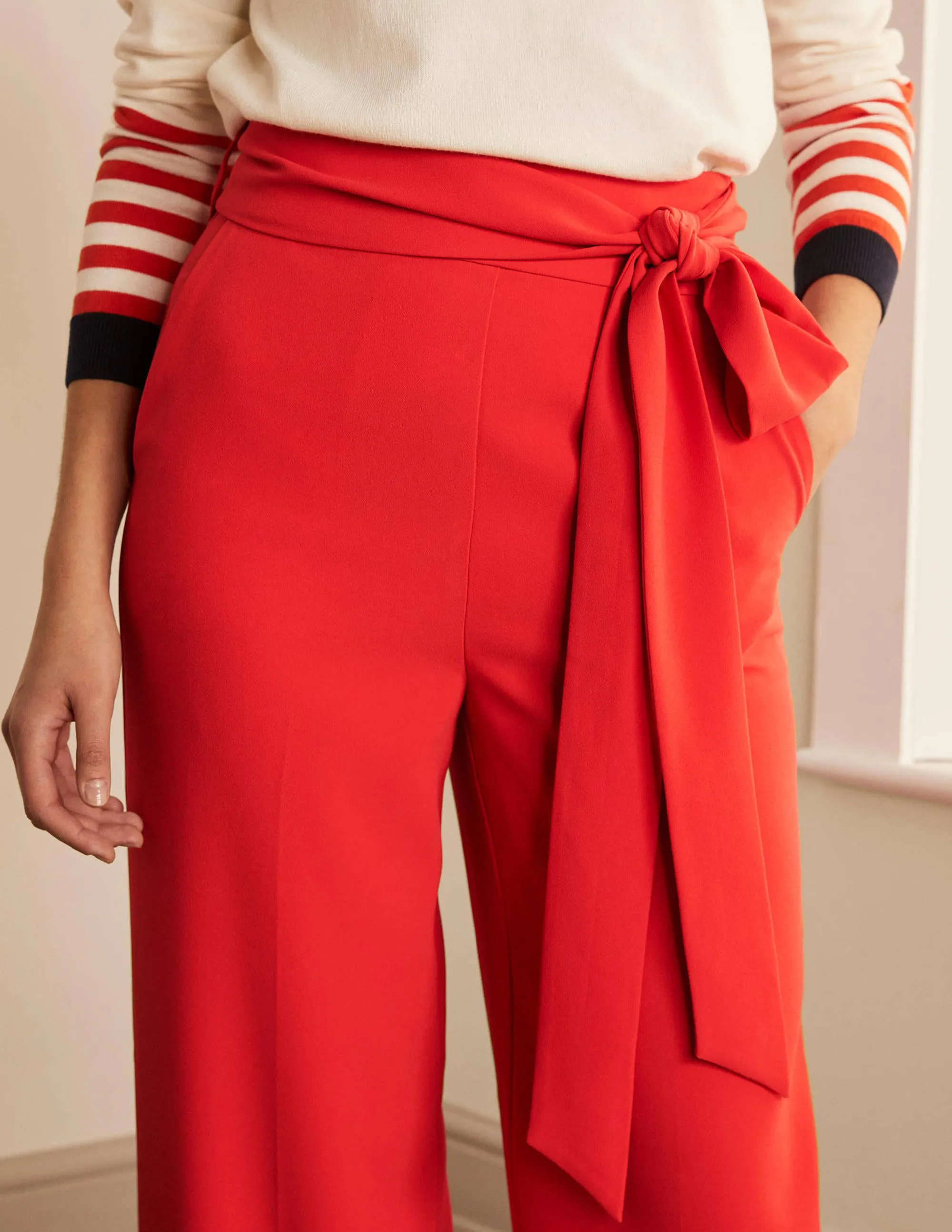 Allendale Trousers-Cherry Red