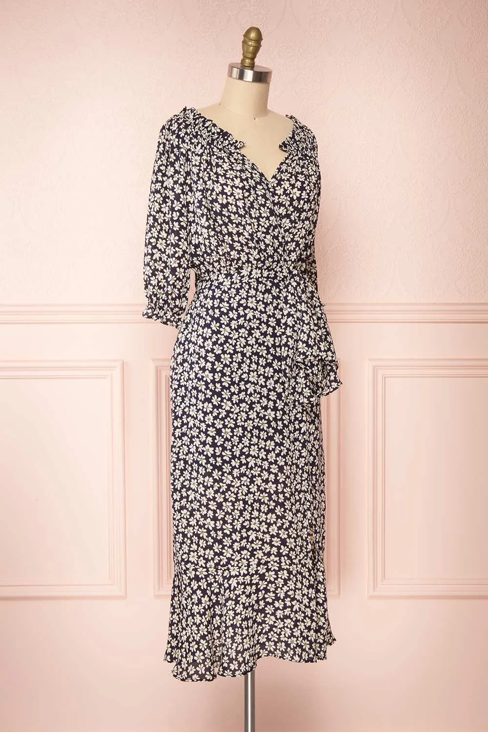 Amaya | Floral Faux-Wrap Dress