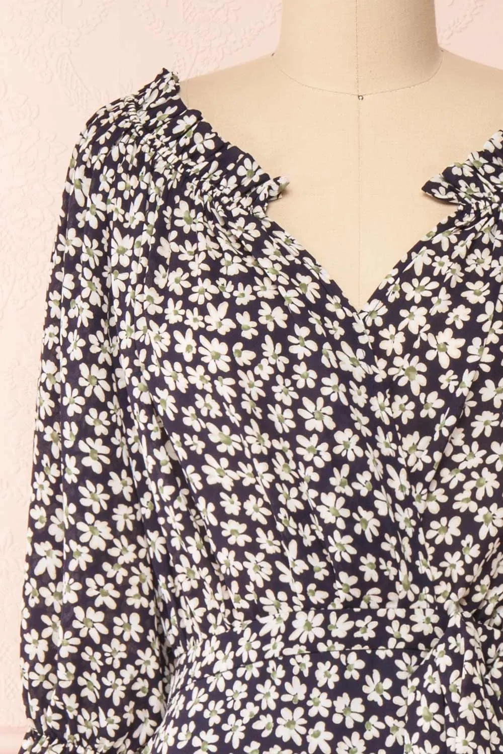 Amaya | Floral Faux-Wrap Dress