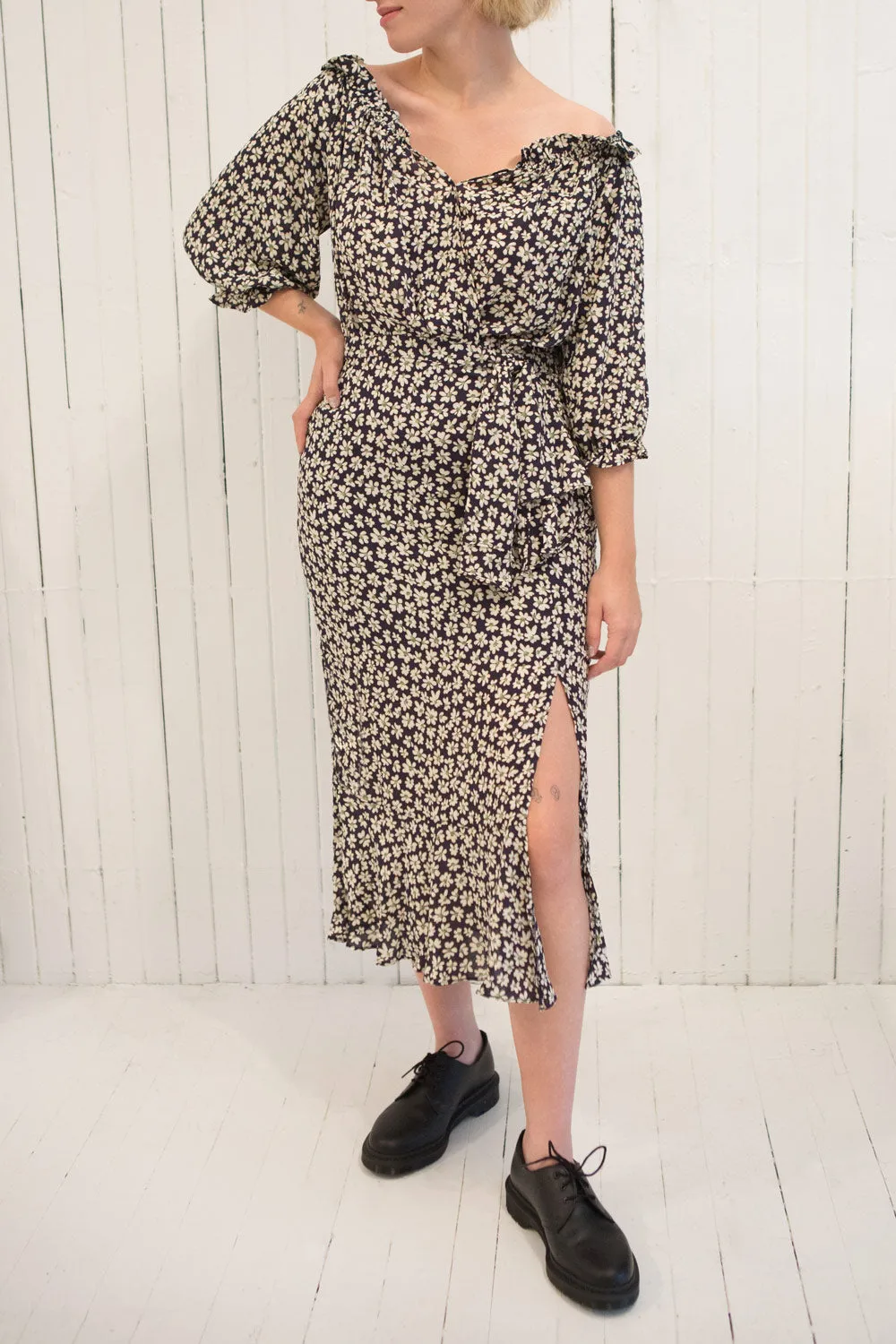 Amaya | Floral Faux-Wrap Dress