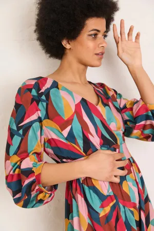 Atelier Jupe-Viscose with soft colour palette