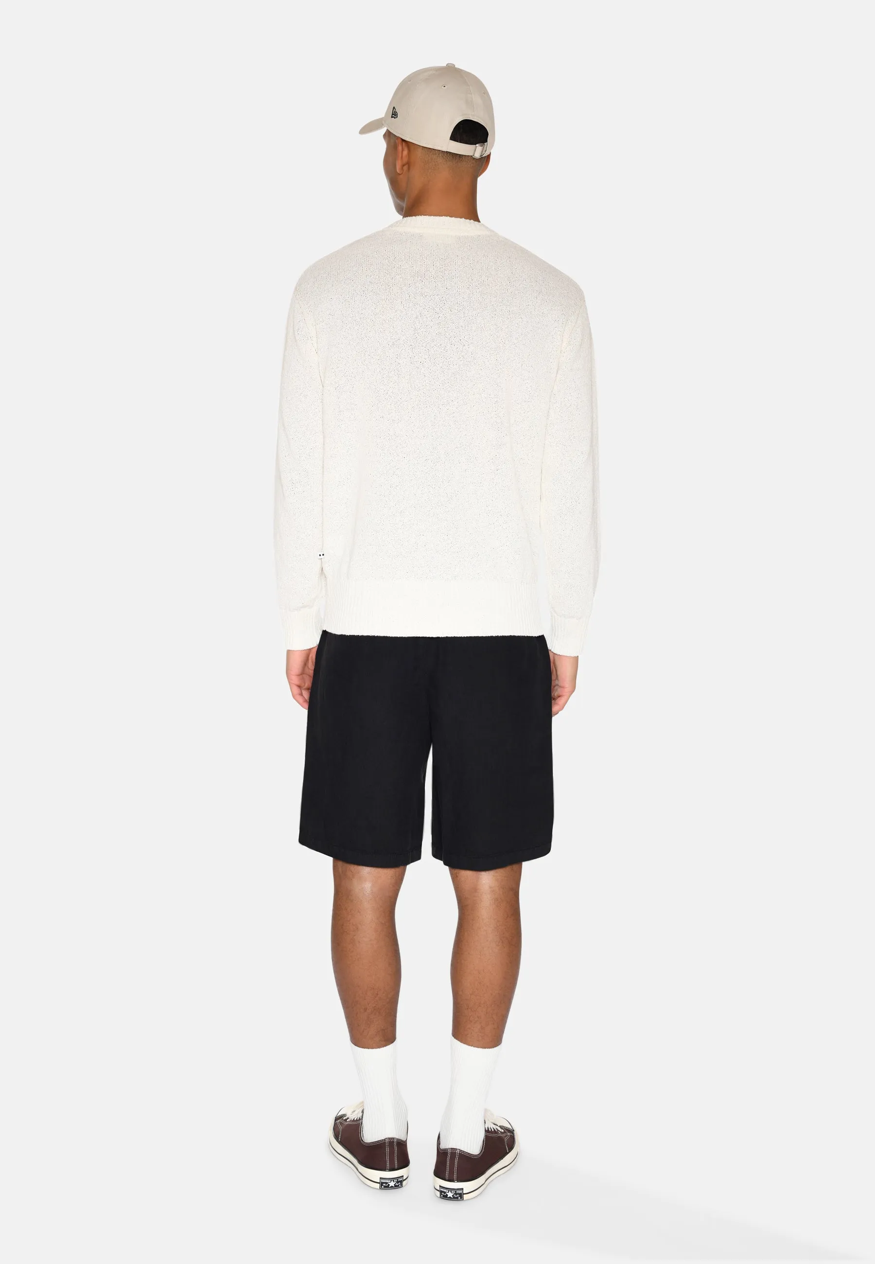Atlas linen shorts 4115 - Caviar
