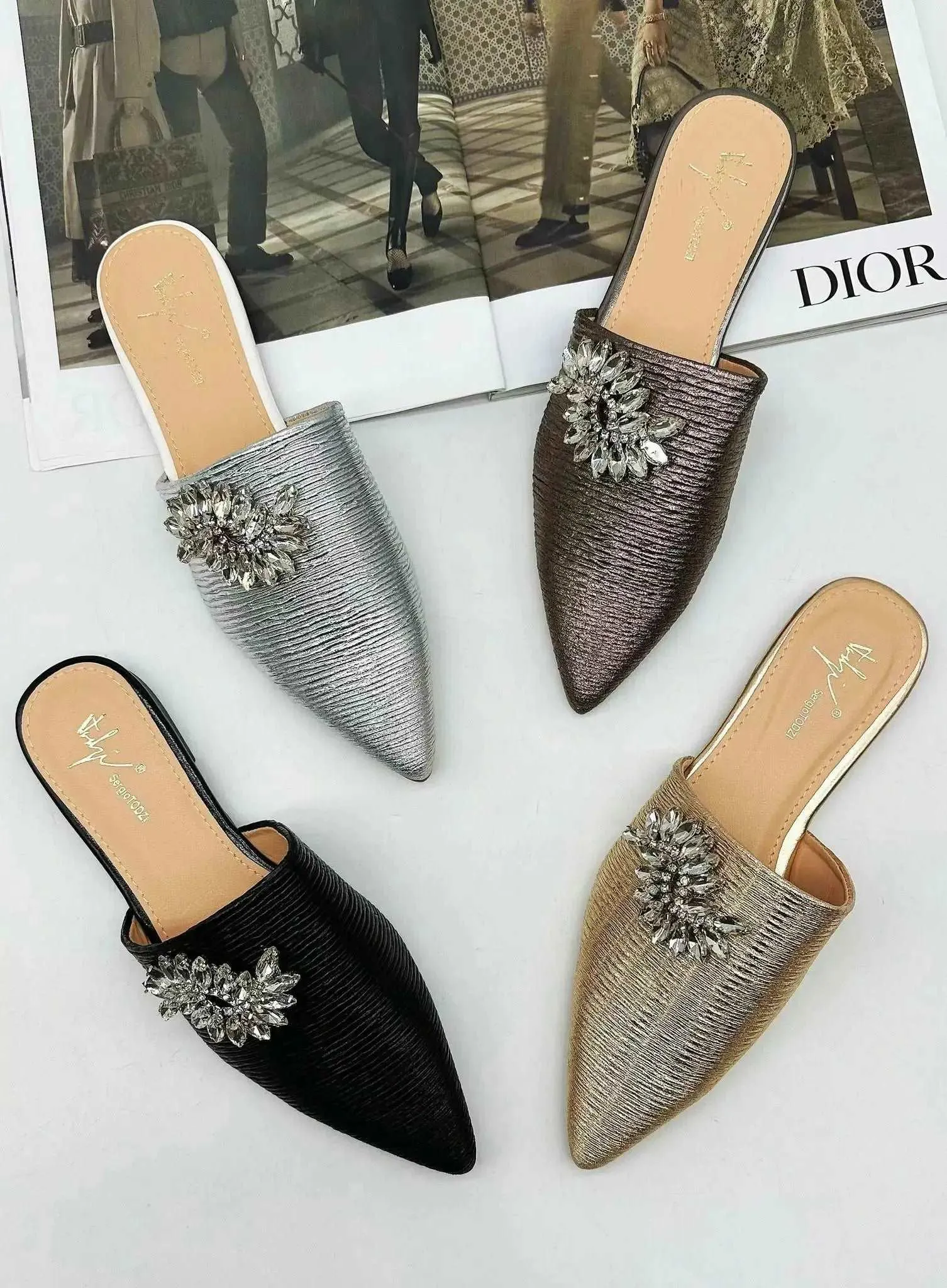 BABOUCHES CHIC - NOIR