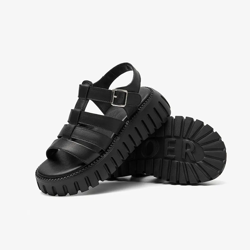 BeauToday Tonal Chunky Gladiator Sandals for Women