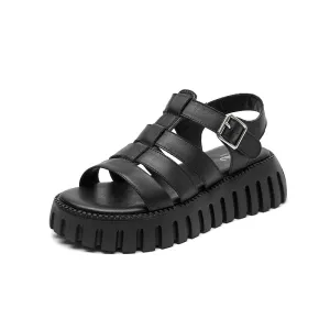 BeauToday Tonal Chunky Gladiator Sandals for Women
