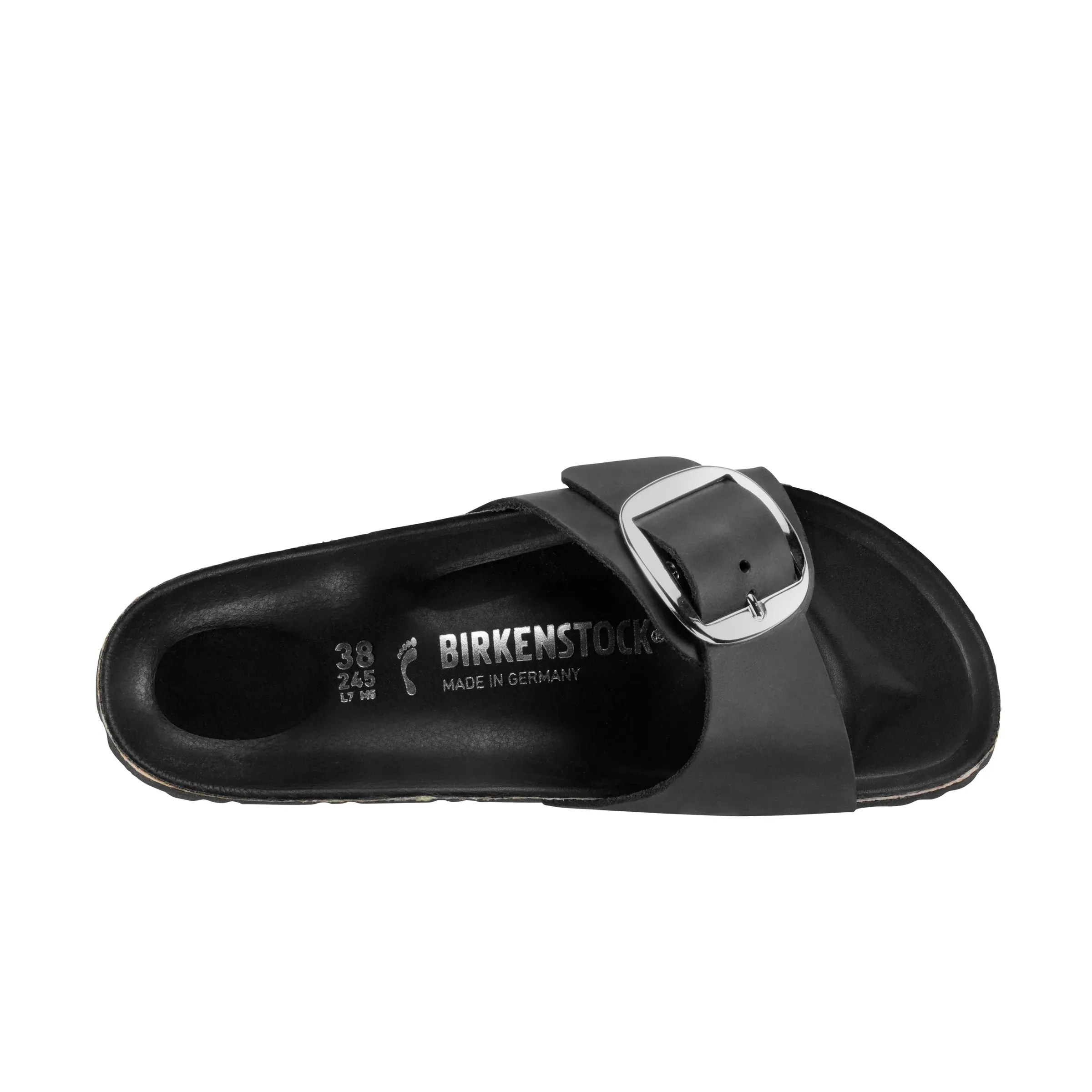 BIRKENSTOCK  Madrid Big Buckle  Oiled Leather Narrow - Black