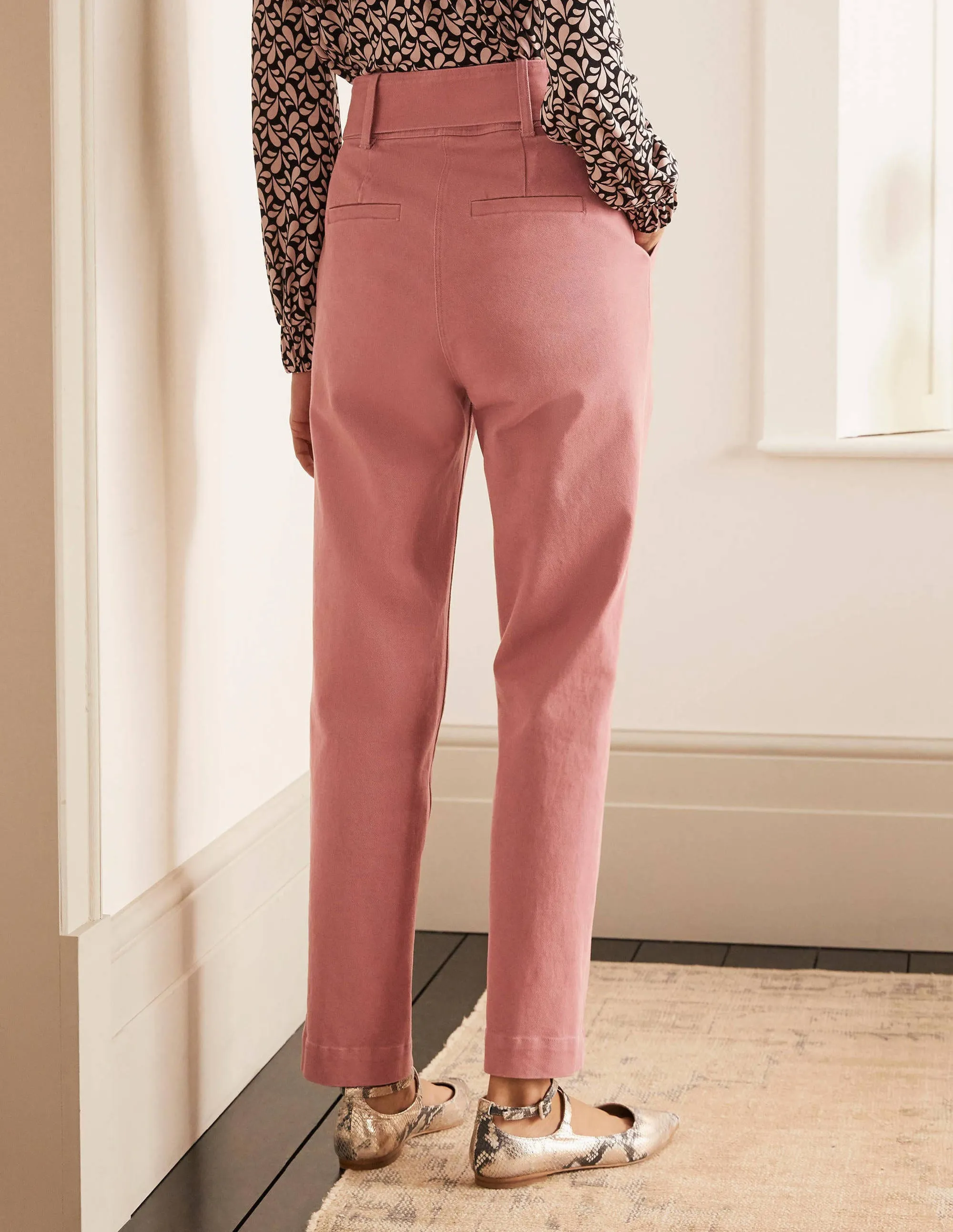 Bude Trousers-Dusty Red
