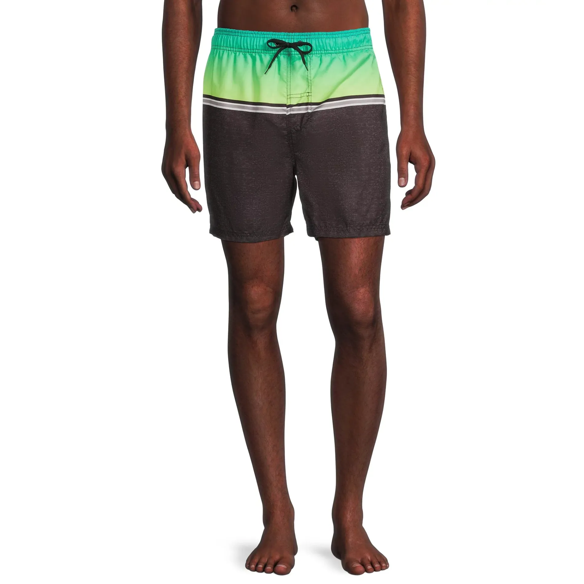 BURNSIDE APPAREL Volley 6" Inseam Beach Shorts Color Block Swim Trunks