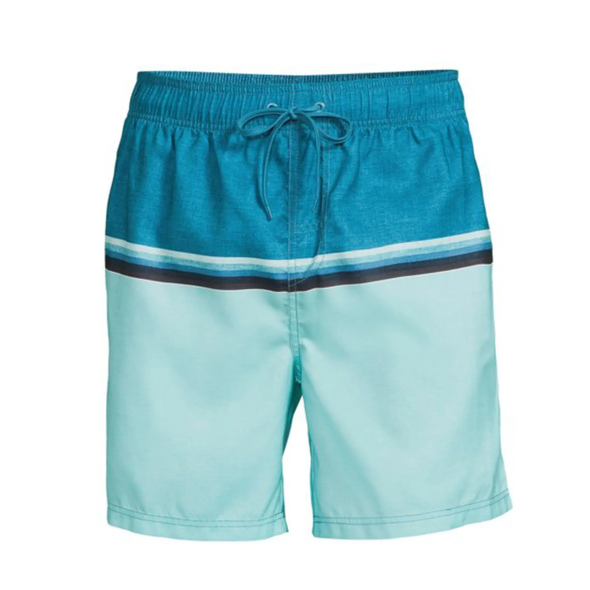BURNSIDE APPAREL Volley 6" Inseam Beach Shorts Color Block Swim Trunks