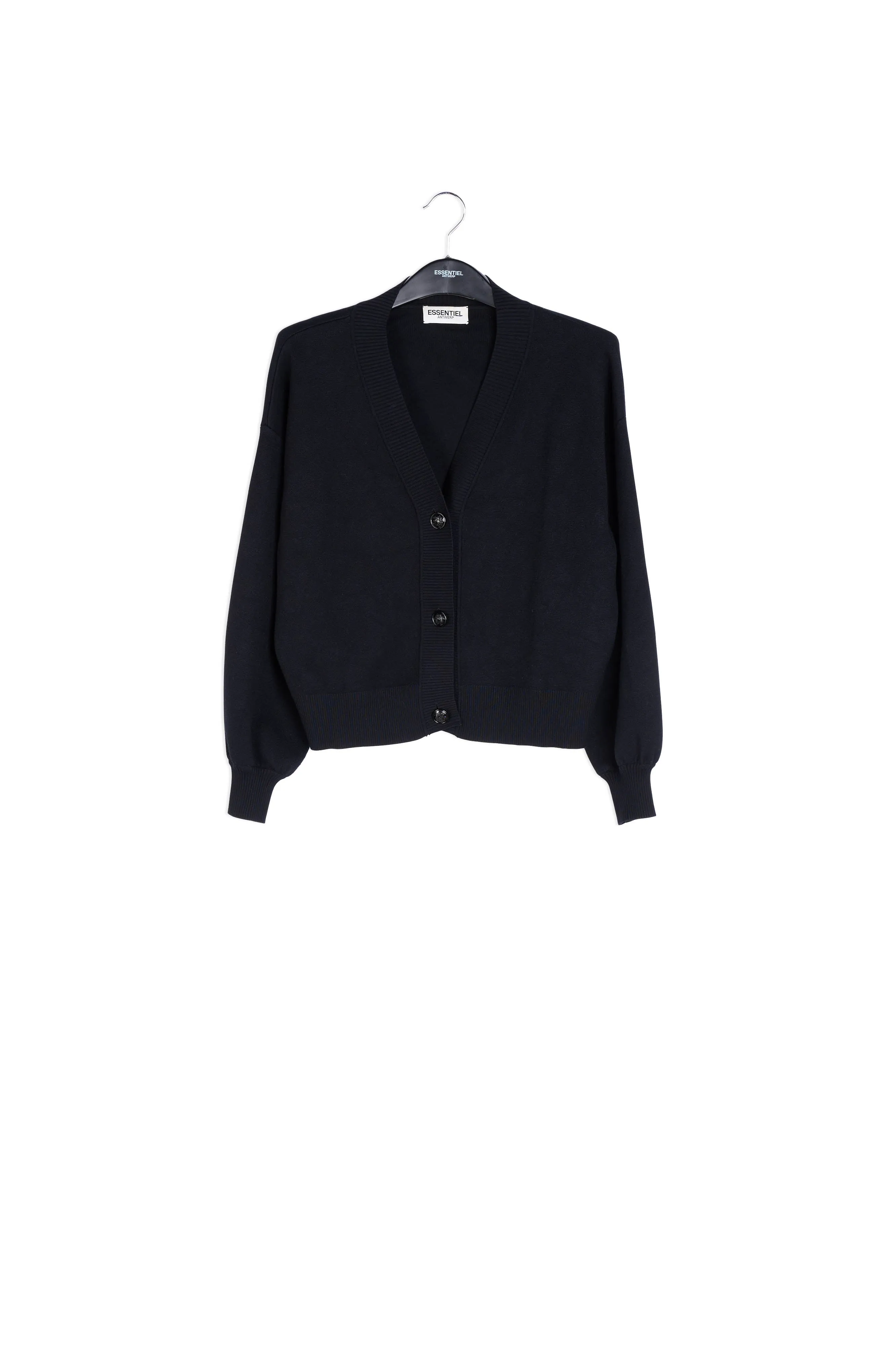 Camel relaxed-fit V-neck cardigan