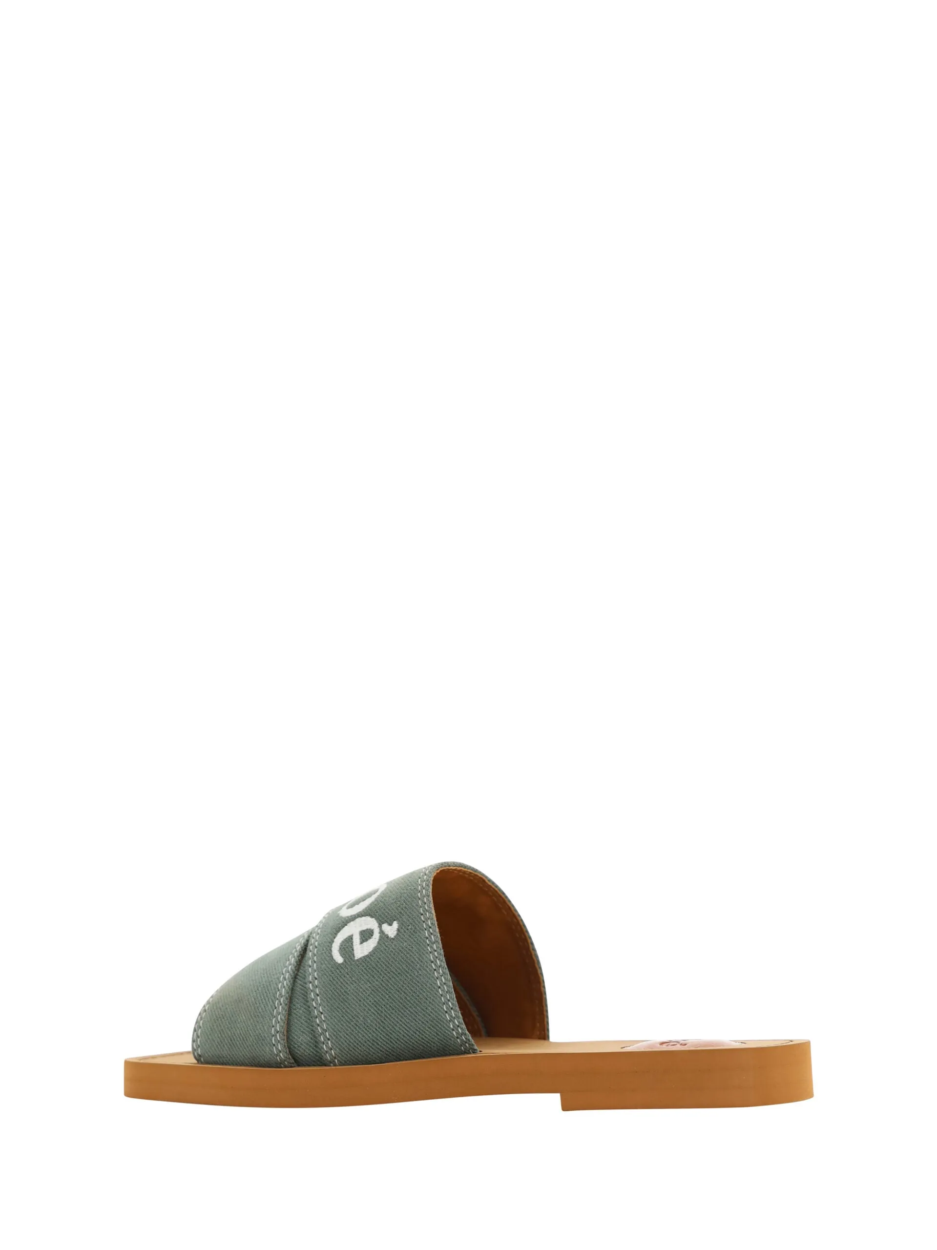 Chloé Elegant Forest  Cotton Women's Slides