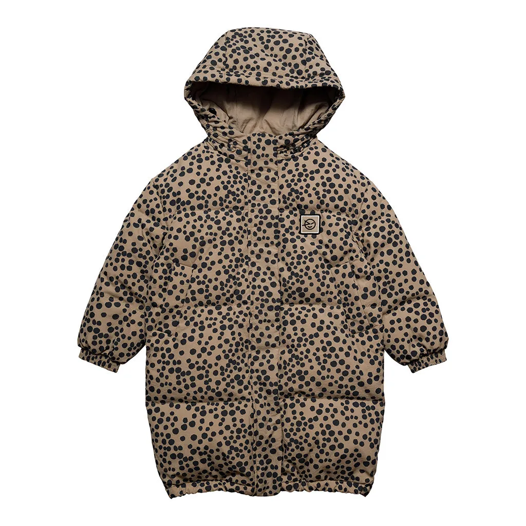 Coat Long Down Animaux Pale Fawn