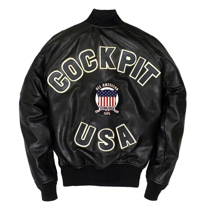 Cockpit USA Letterman Bomber Jacket