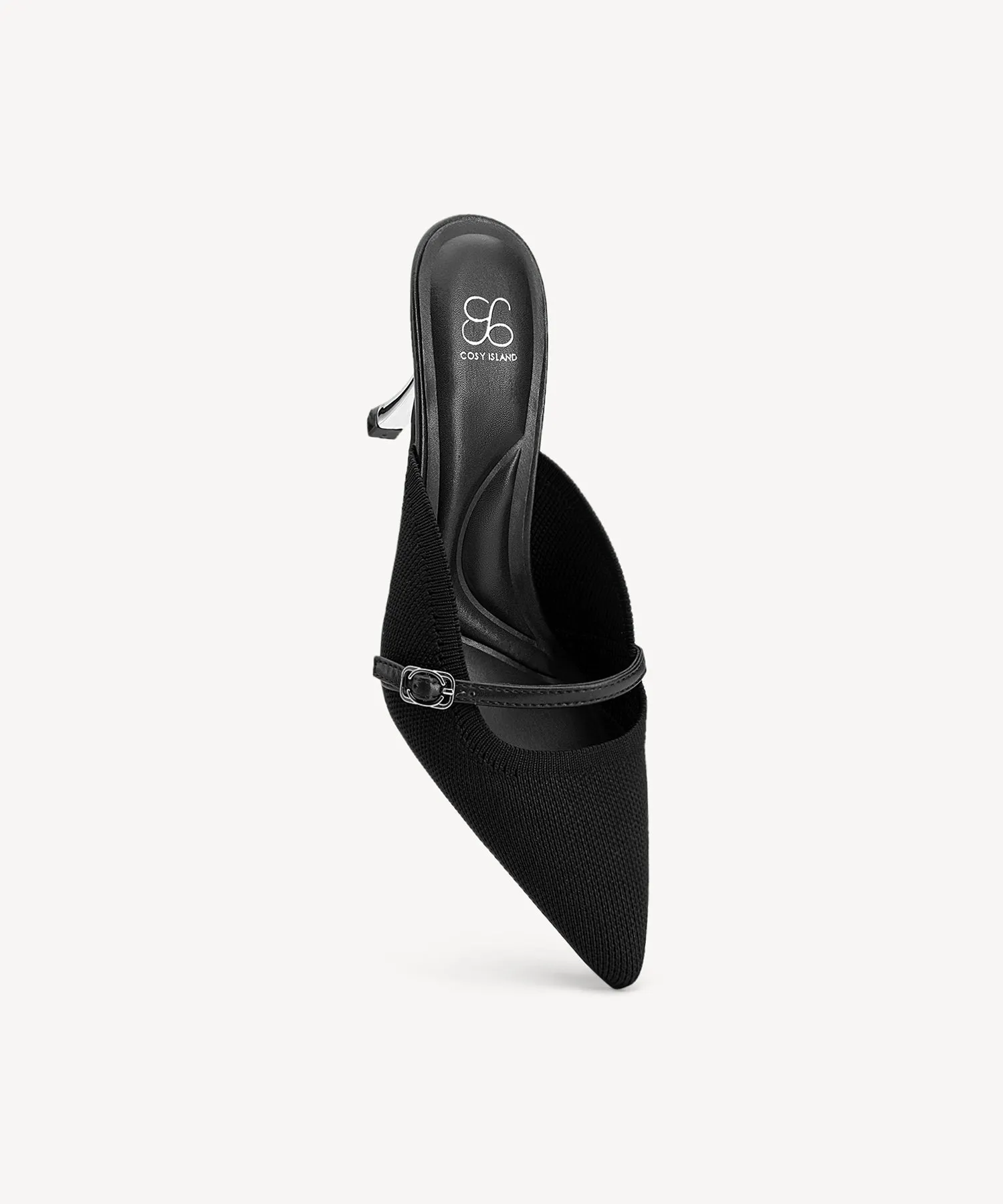 Commute Chic Strapped Pointed Toe Heeled Mules