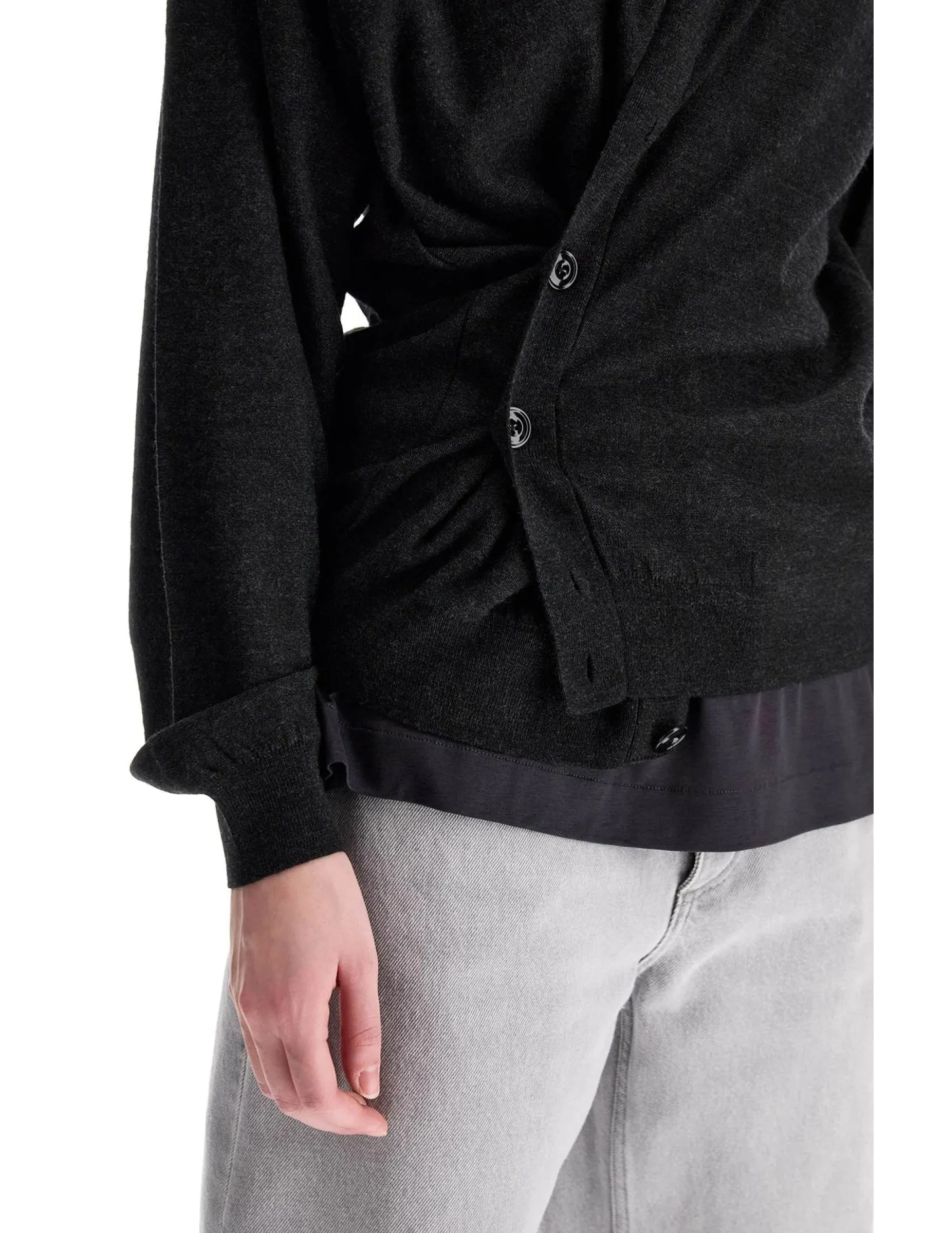 Convertible Side-Tie Sweater