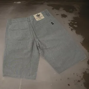 *CROOKS & CASTLES* (GREY) DENIM SHORTS FOR MEN (WAIST 28”)