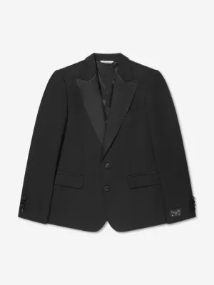 Dolce & Gabbana Boys Wool Blazer in Black
