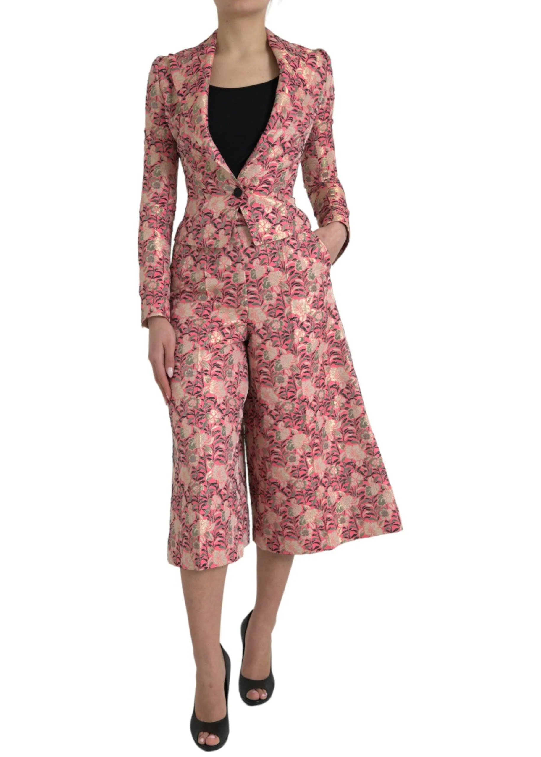 Dolce & Gabbana Pink Slim Fit Two-Piece Suit