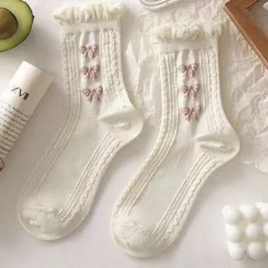 Dollette Floral Lace Socks