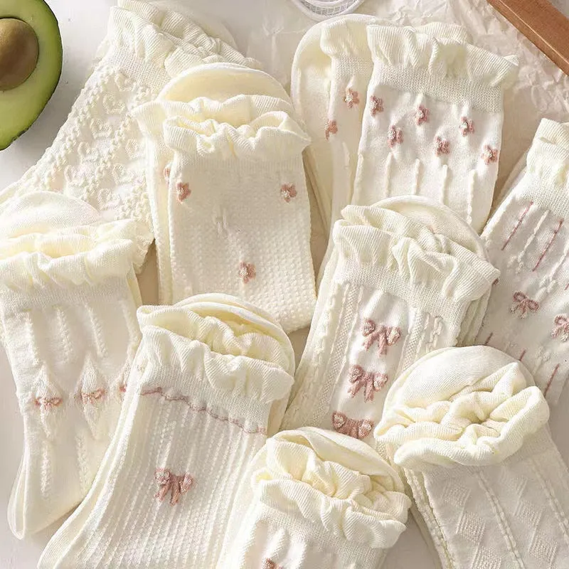 Dollette Floral Lace Socks