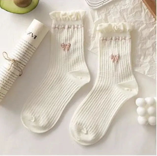 Dollette Floral Lace Socks