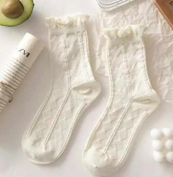 Dollette Floral Lace Socks
