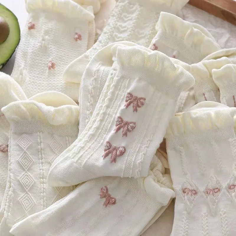 Dollette Floral Lace Socks