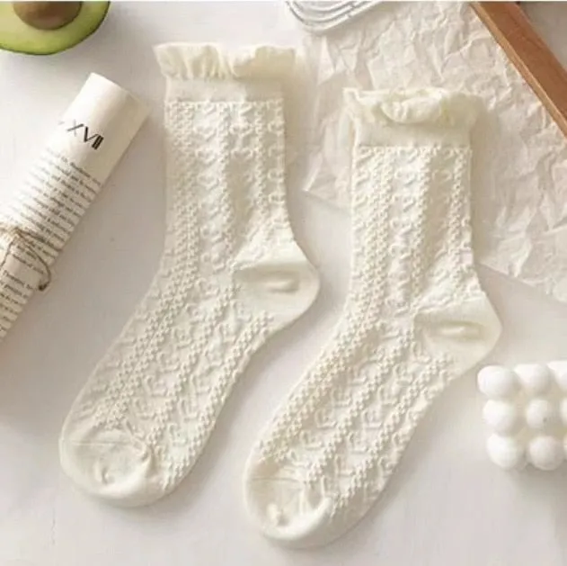 Dollette Floral Lace Socks