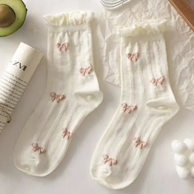 Dollette Floral Lace Socks