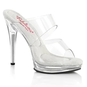 Fabulicious Glory 502 Womens 5 Inch Heel, Bikini Posing Competition Slip-On Mules