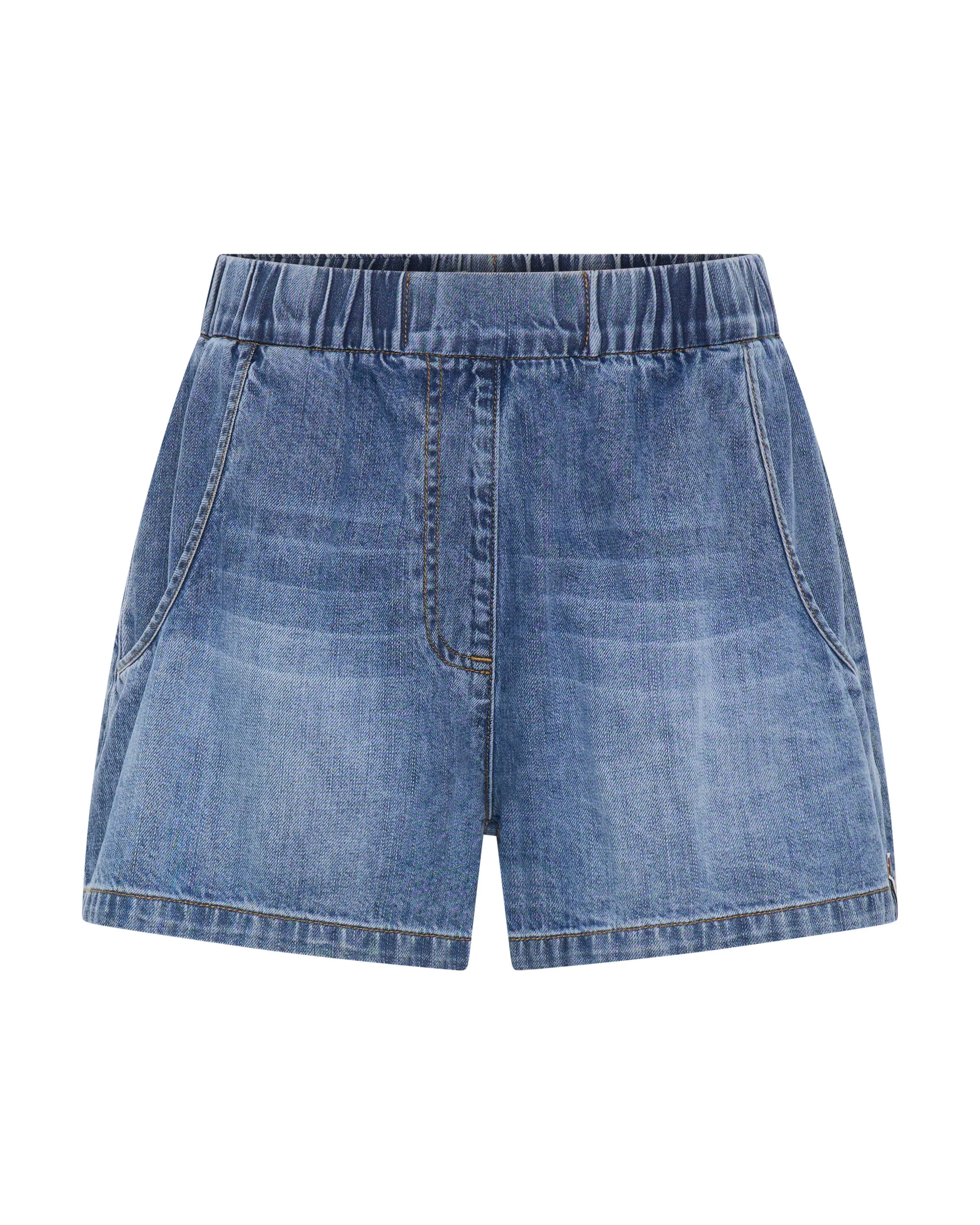 Funks Boxer Style Denim Shorts