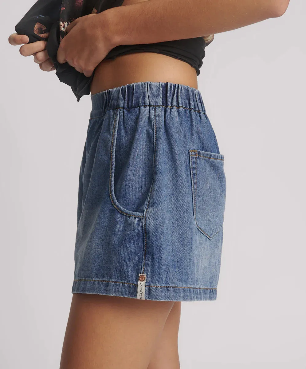 Funks Boxer Style Denim Shorts