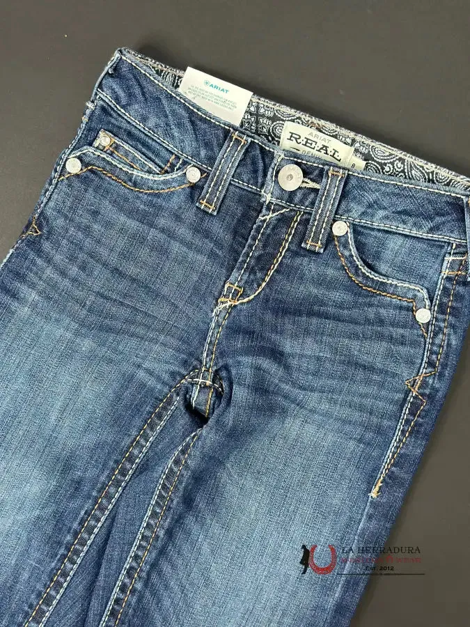 GIRLS ARIAT REAL PACIFIC TROUSER DARK WASH JEAN
