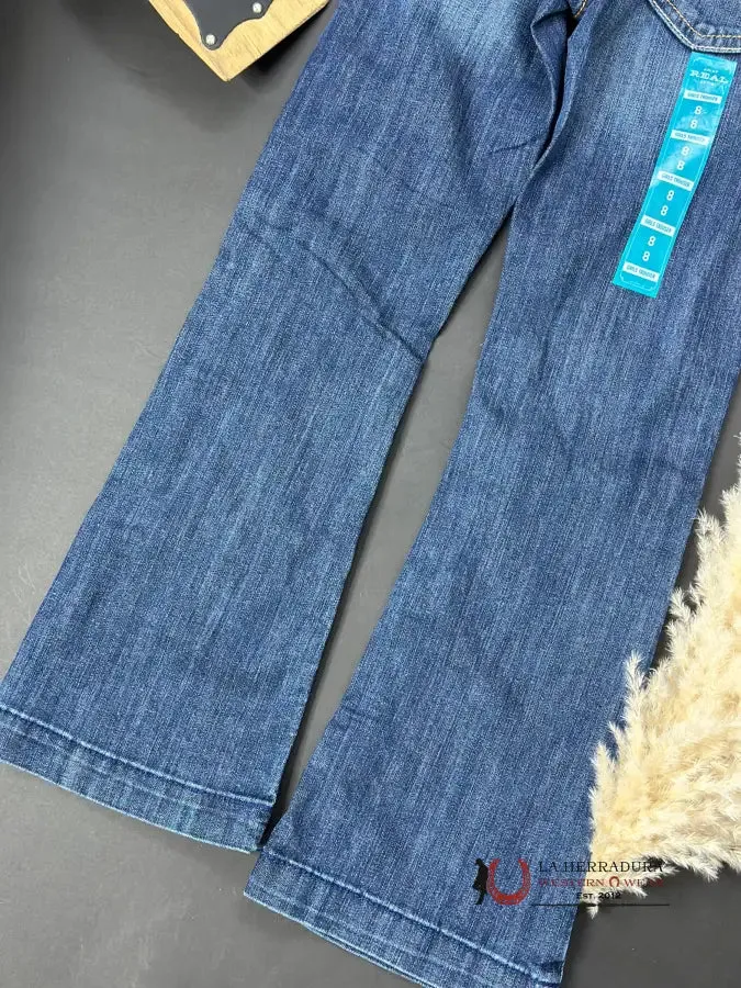GIRLS ARIAT REAL PACIFIC TROUSER DARK WASH JEAN