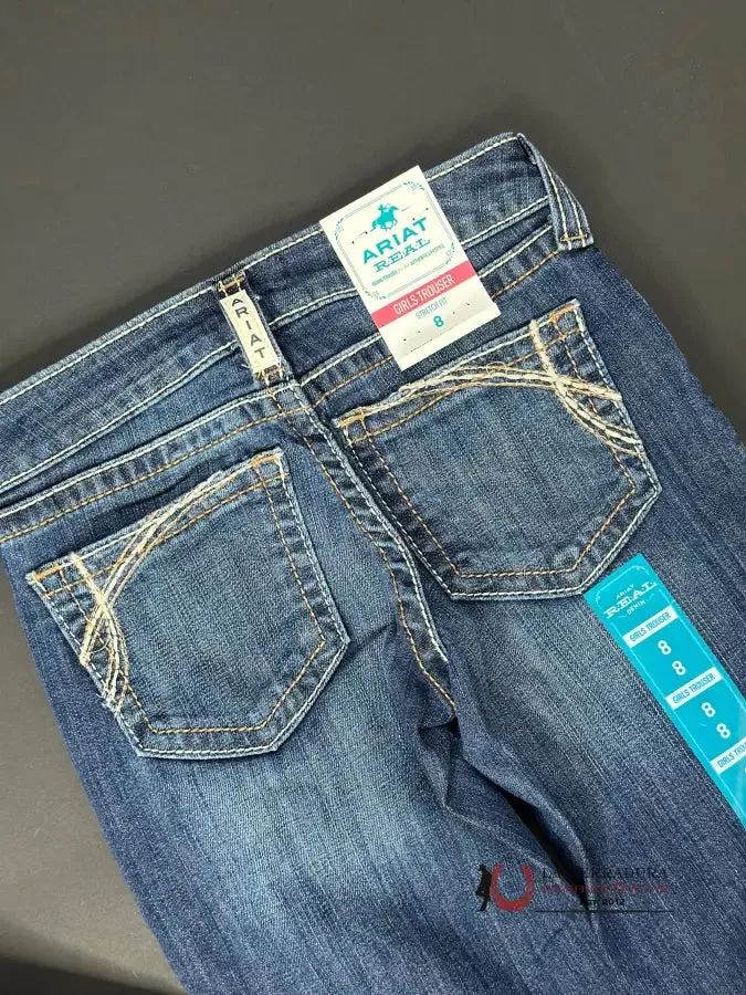 GIRLS ARIAT REAL PACIFIC TROUSER DARK WASH JEAN