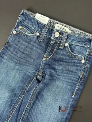 GIRLS ARIAT REAL PACIFIC TROUSER DARK WASH JEAN