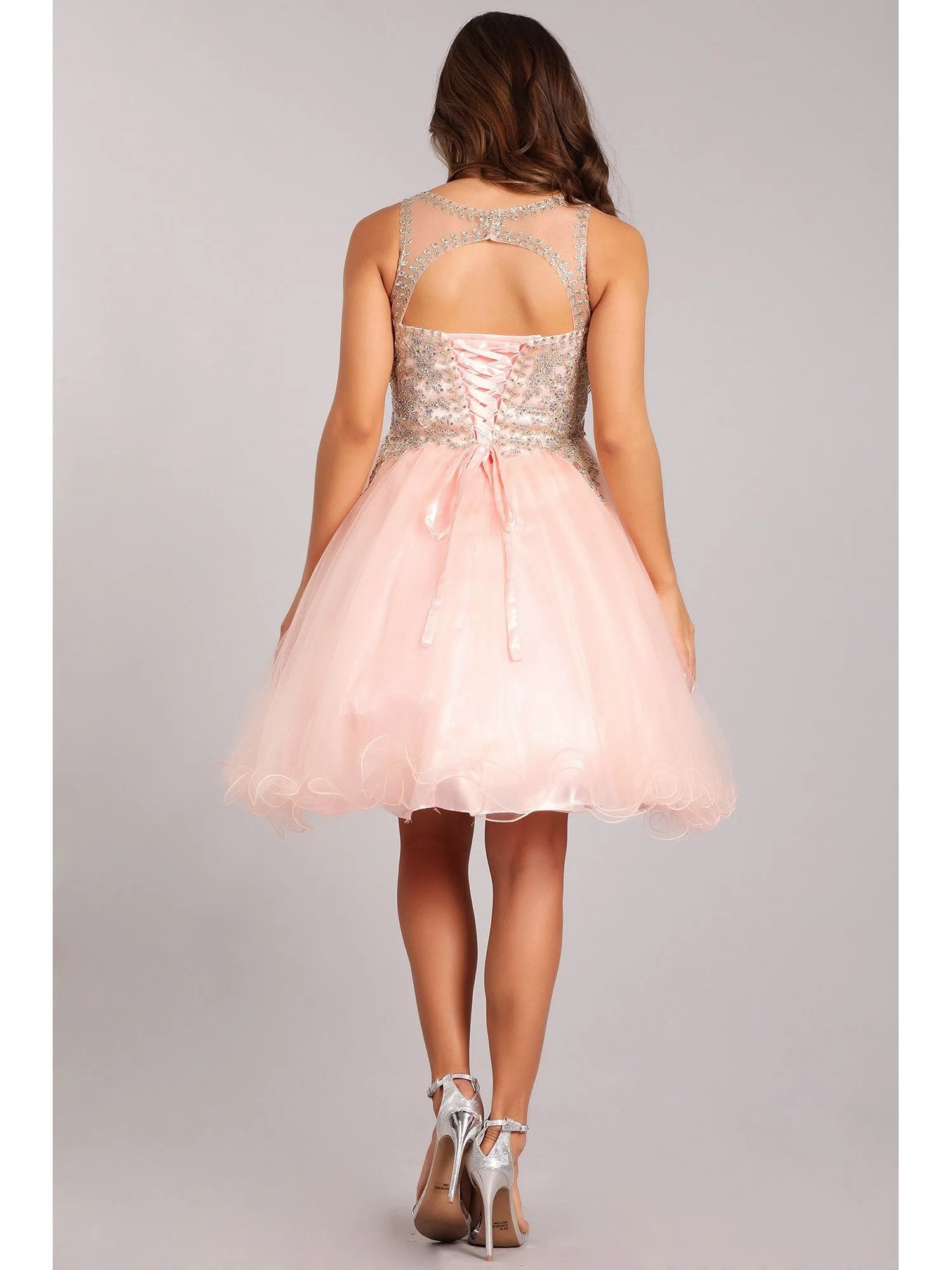 Girls Multi Color Gold Trim Wire Tulle Flower Girl Junior Bridesmaid Dress 4-20