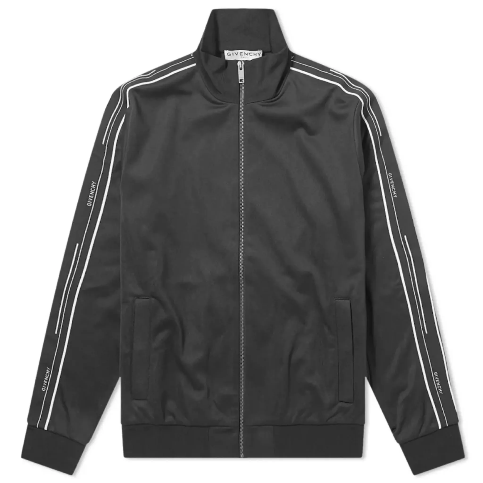 Givenchy Black Tape Logo Tracksuit Top