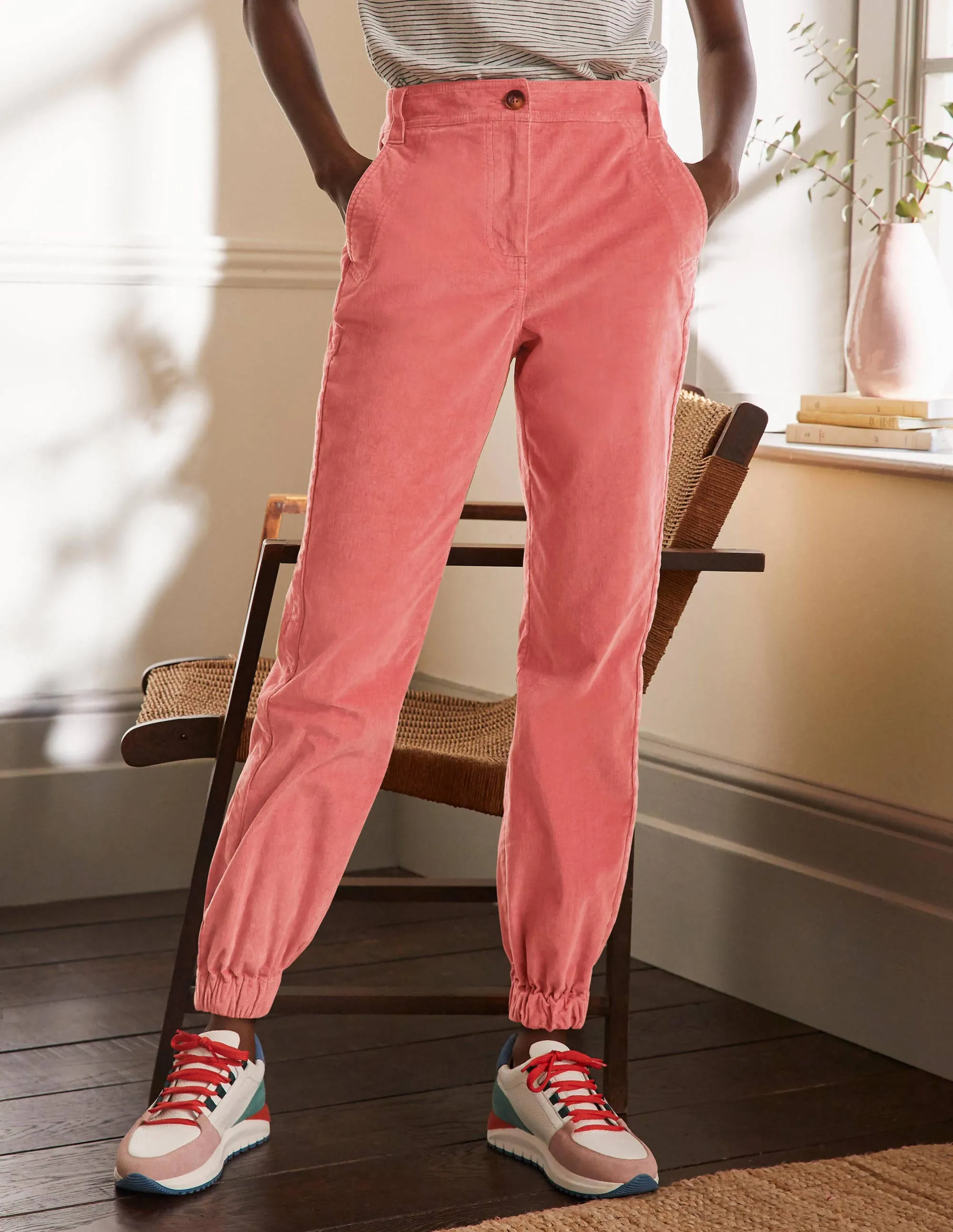 Gowrie Trousers-Blush Cord