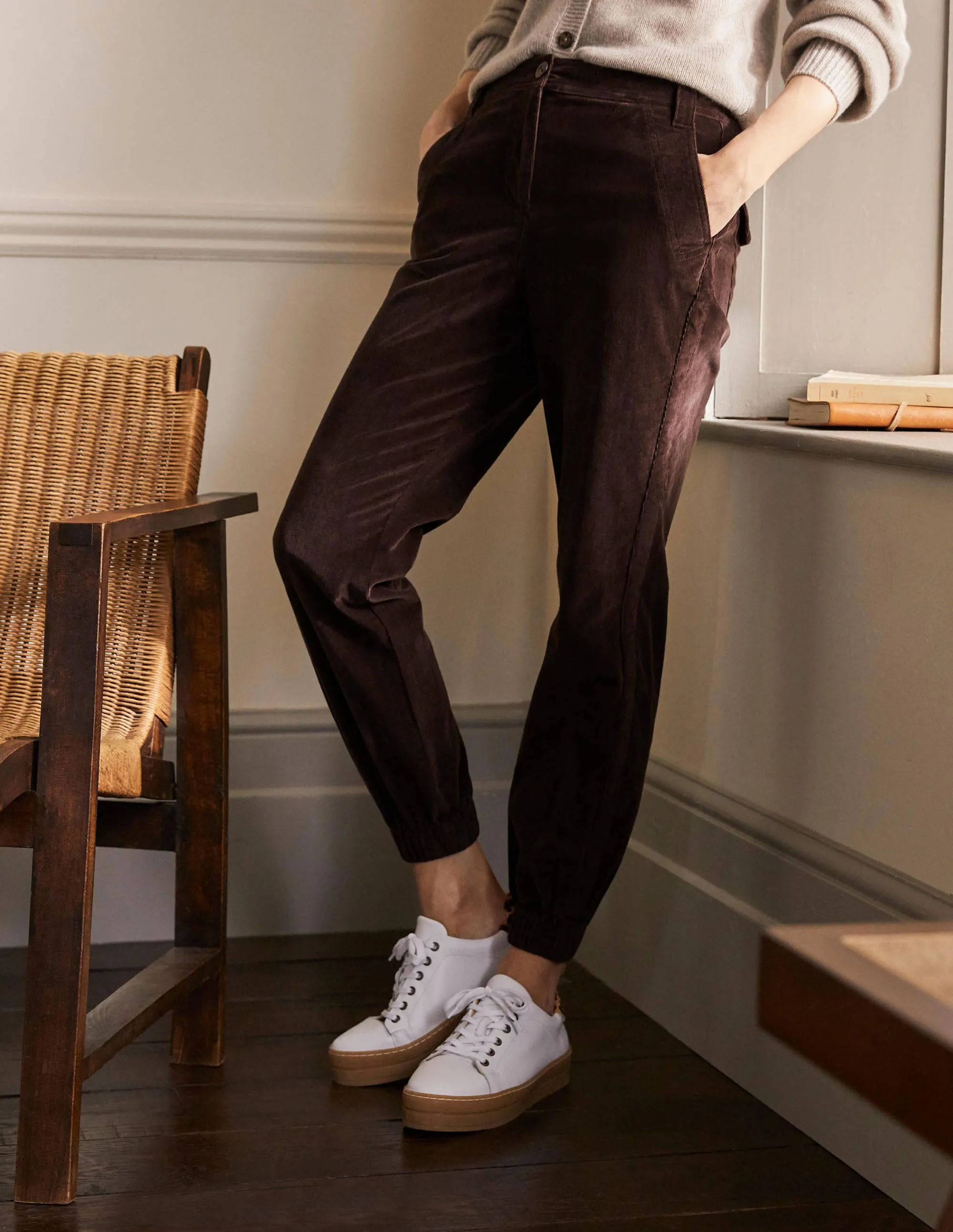 Gowrie Trousers-Deep Wisteria Cord
