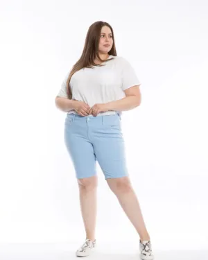 Haley Mid rise Bermuda | CERULEAN