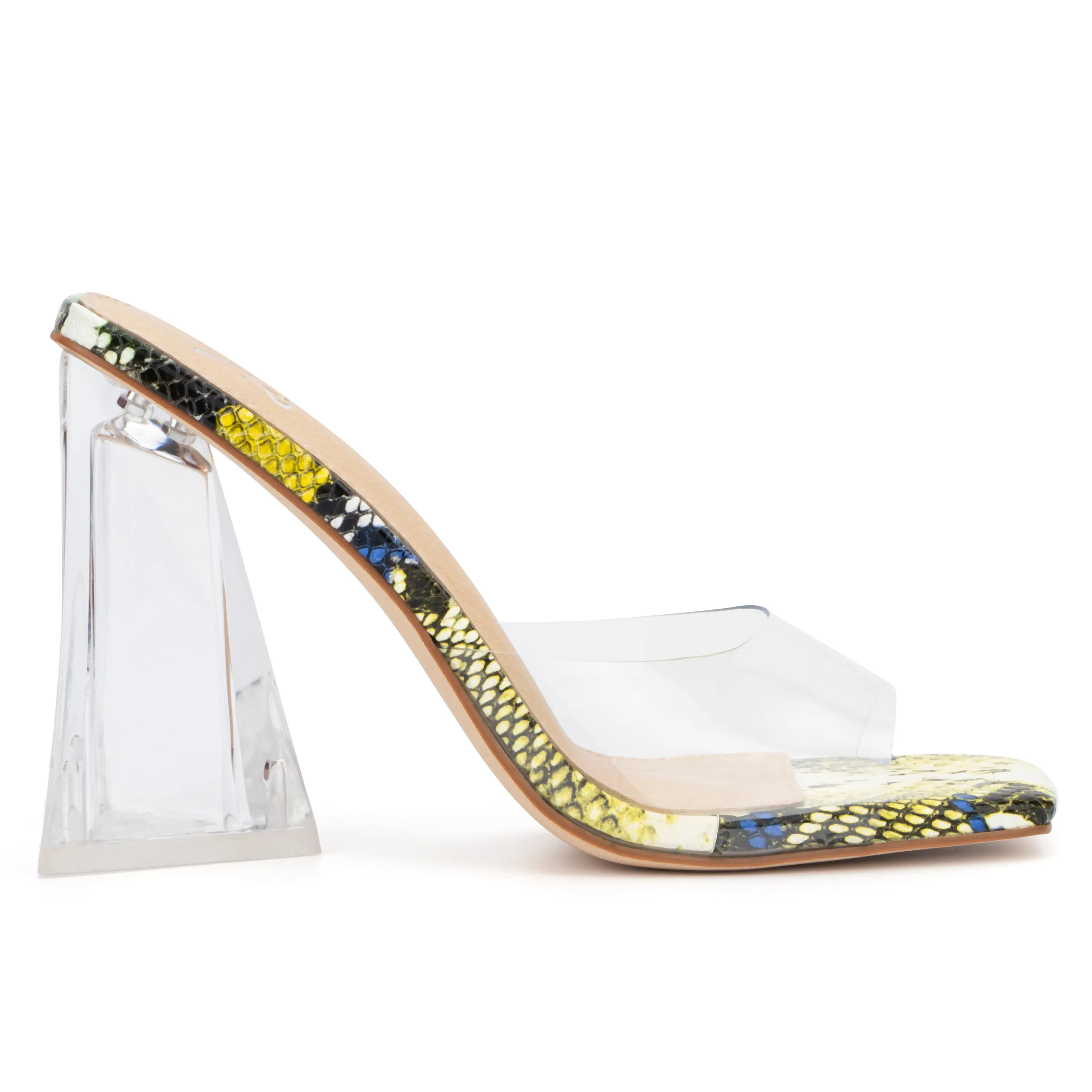 Heather Block Heel Mules
