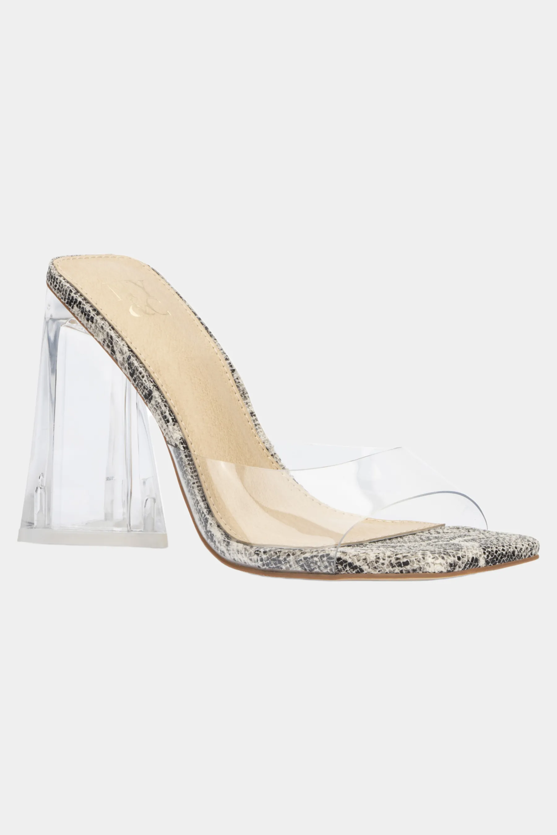 Heather Block Heel Mules